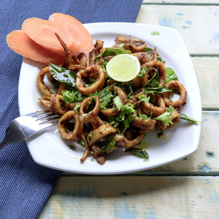 Squid Fry Recipe: A simple yet delightfully spicy South Indian dish